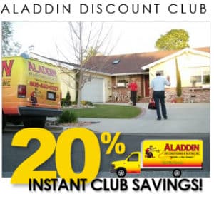 20% Instant Club Savings Offer for Aladdin AC Discount Club